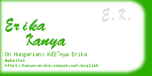 erika kanya business card